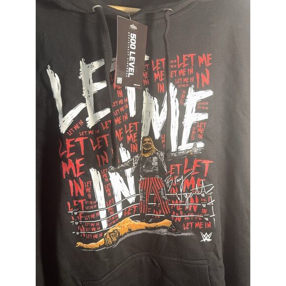 WWE Bray Wyatt Let Me In Pullover Hoodie XL Black Official Licensed NWT - Picture 2 of 5